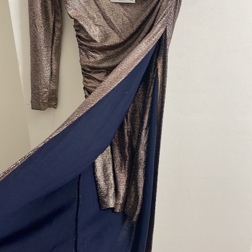 Zara metallic glitter off shoulder dress in size small - Picture 7 of 8